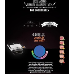 Tefal OptiGrill+ XL GC722D Grill Sølv