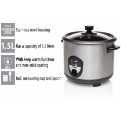 Tristar Riskoger 1.5liter 500W Rustfrit stål