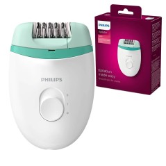 Philips Satinelle Essential BRE224 Epilator Grøn Hvid