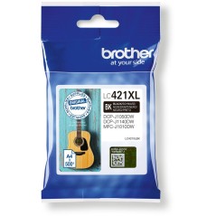 Brother LC 421XLBK Sort 500 sider Blæk
