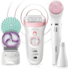 BRAUN Hvid/blød pink Epilator 9/985 BS