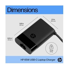 HP Strømadapter - AC / USB-C 65Watt