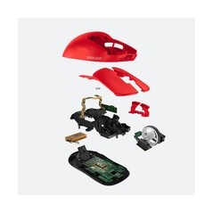 Logitech G PRO X SUPERLIGHT Optisk Trådløs Rød