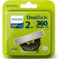 Philips OneBlade 360 QP420 Barberhoved Sort Grøn Sølv