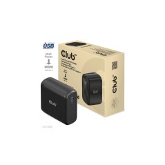 Club3D CAC-1908EU GAN Travel Adapter 100Watt USB-C PD Sort