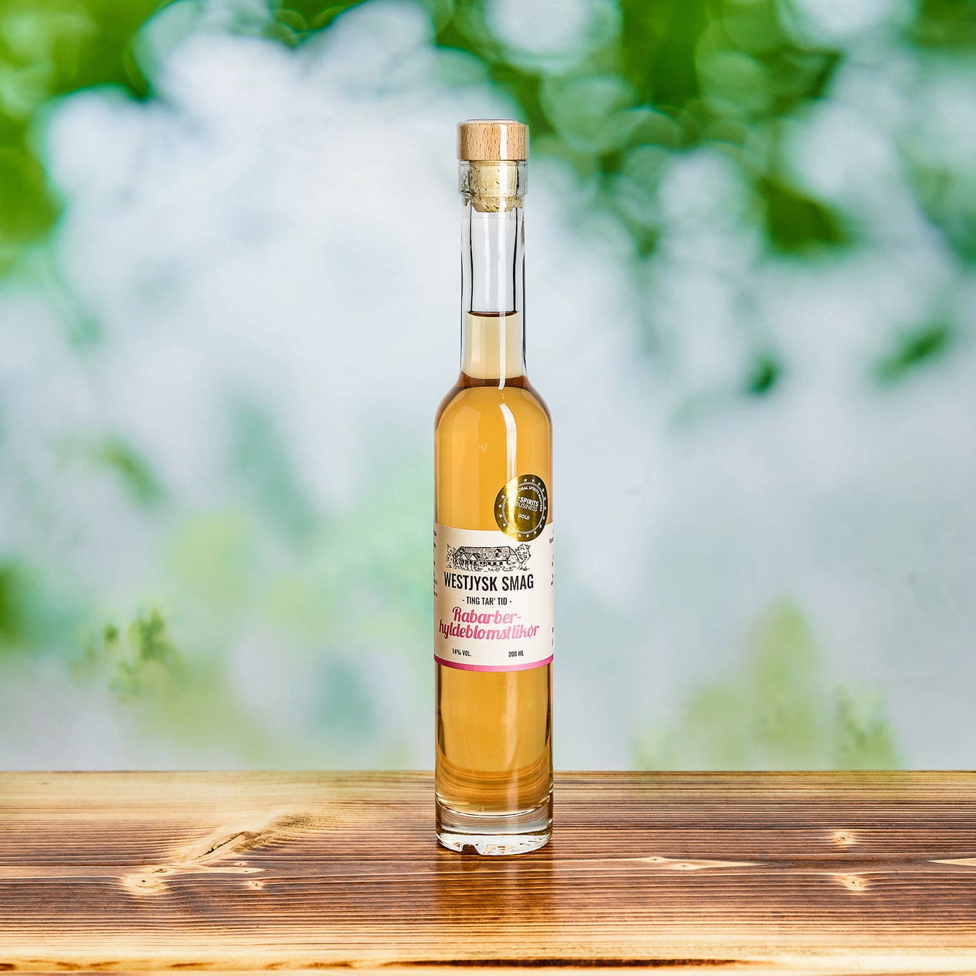 Rabarber hyldeblomst likør 200 ml