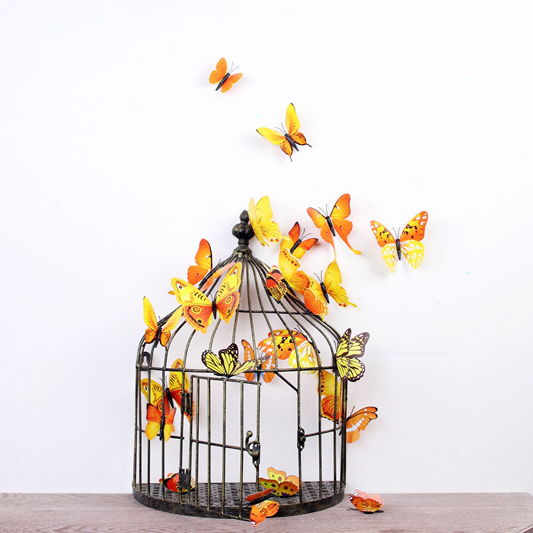 Wallsticker 3D Sommerfugle med Magnet