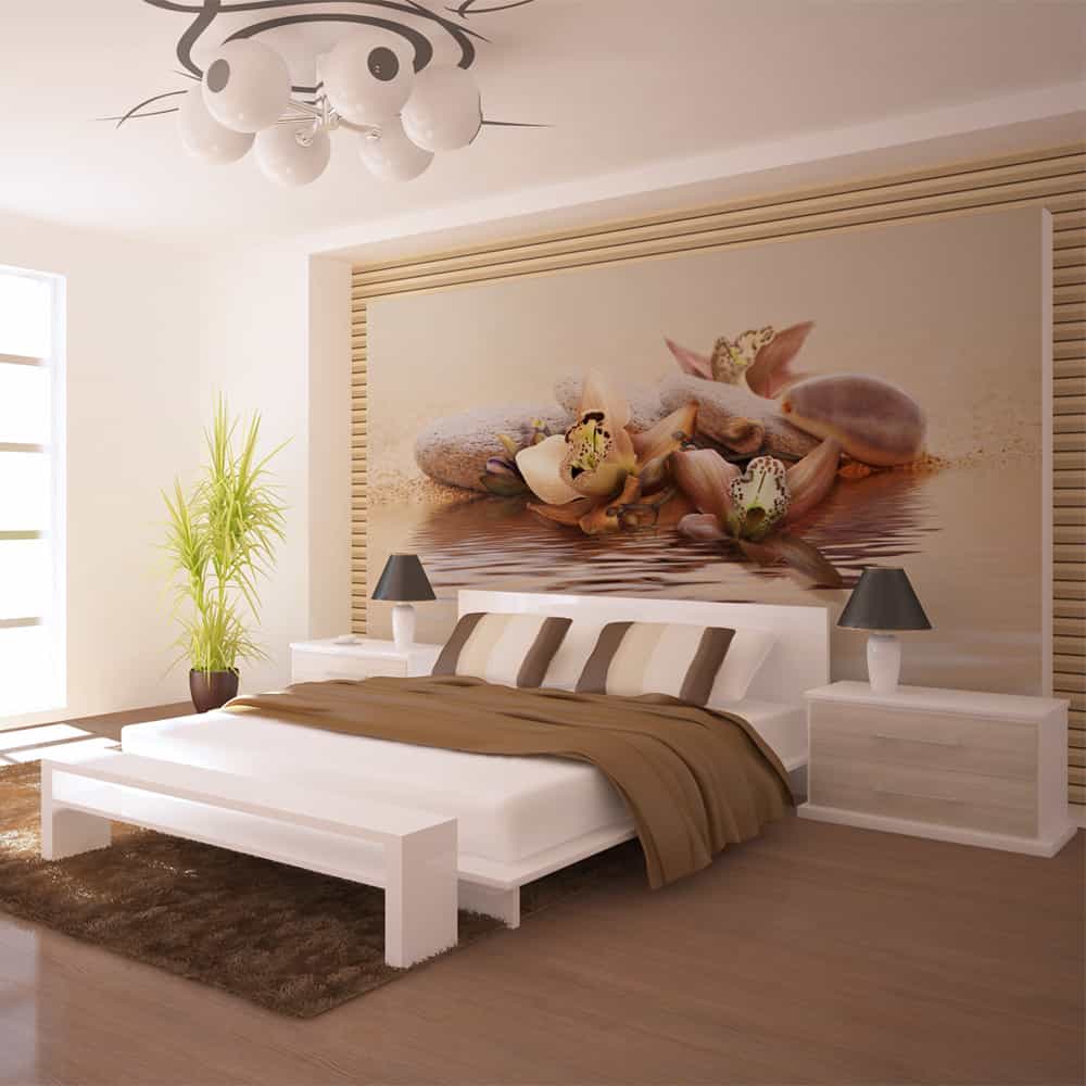 Fototapet beach - water lily