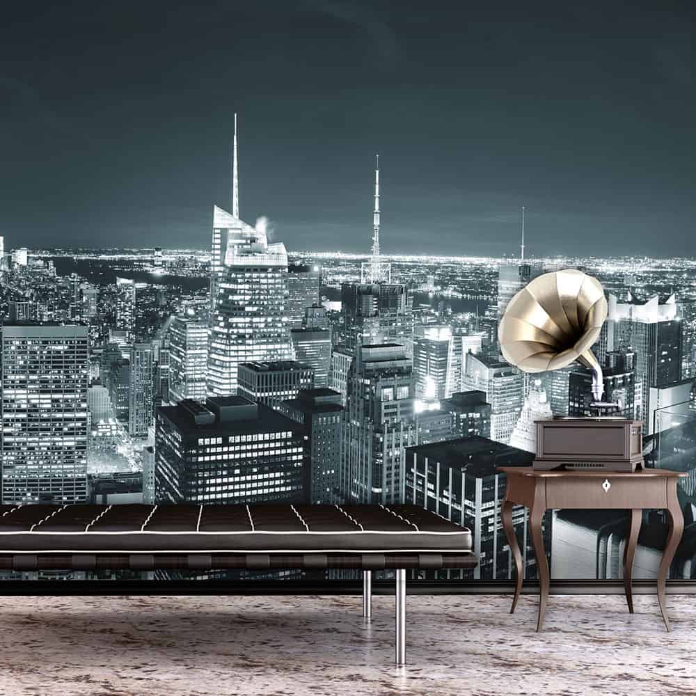 Fototapet New York natteliv