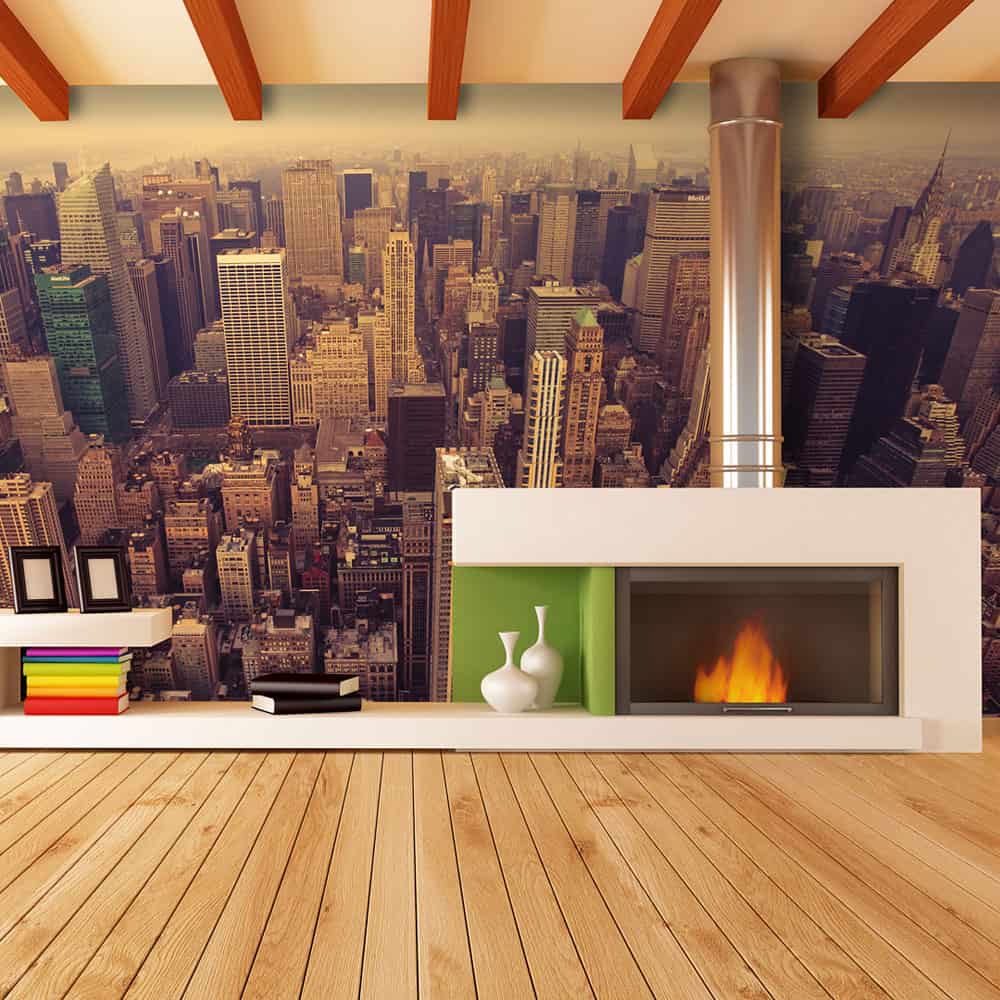 Fototapet Manhattan set fra oven