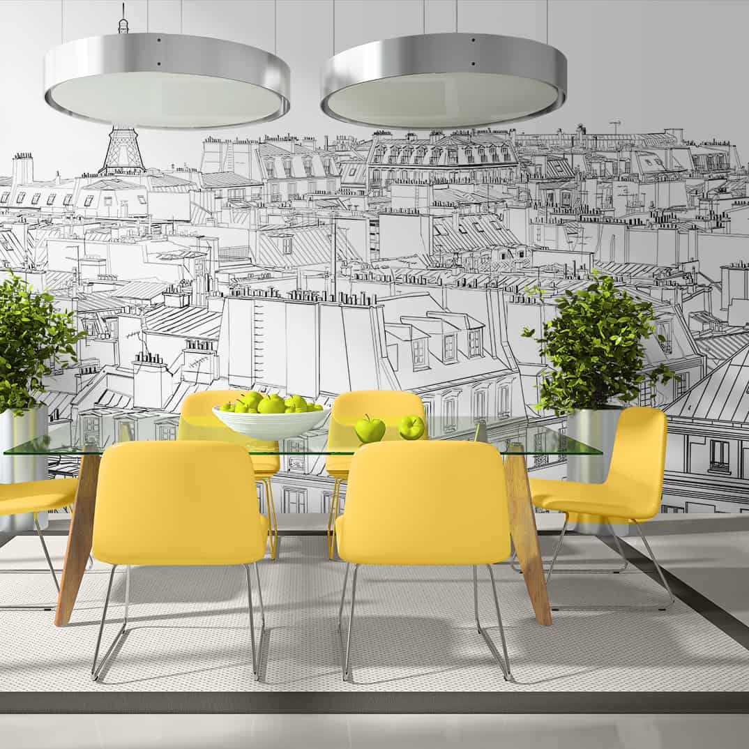 Fototapet Parisian s skitsebog (ekstra stor)