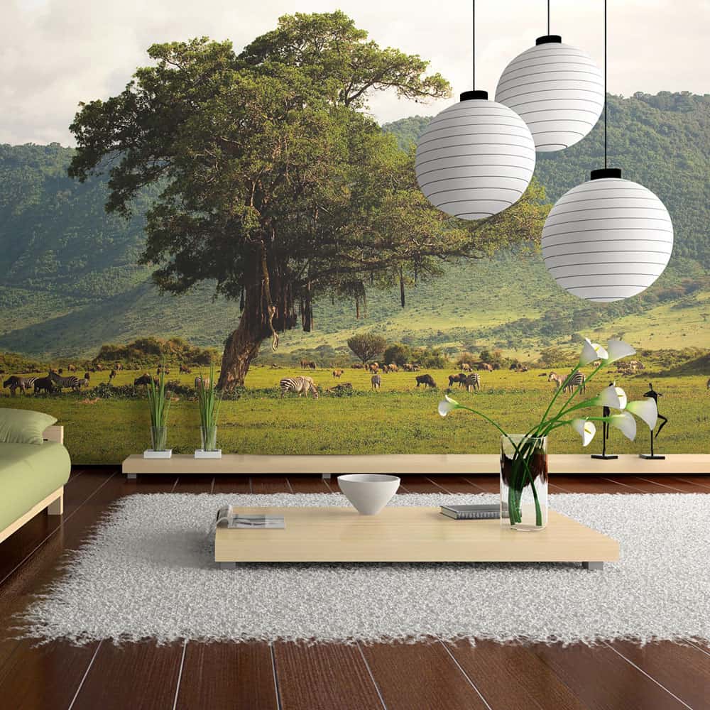 Fototapet In a crater of Ngoro ngoro