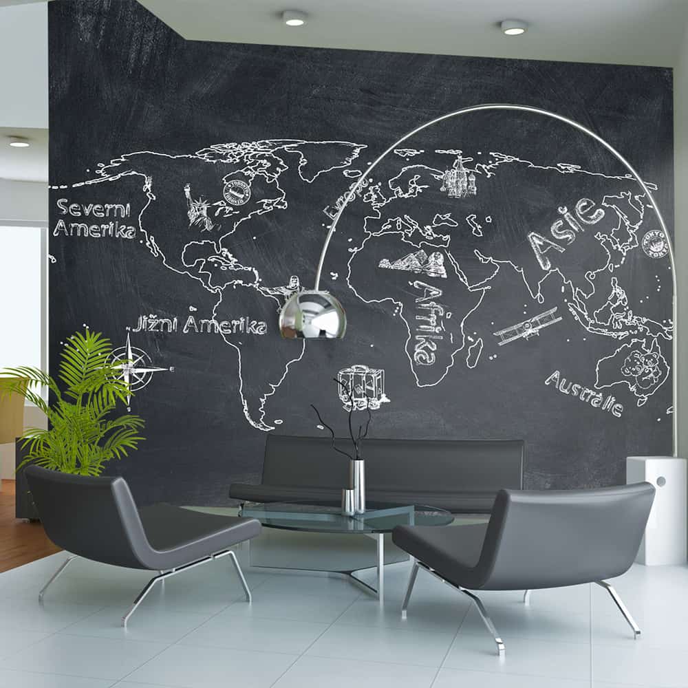 Fototapet Lille rejse. Stor rejse (tjekkisk)