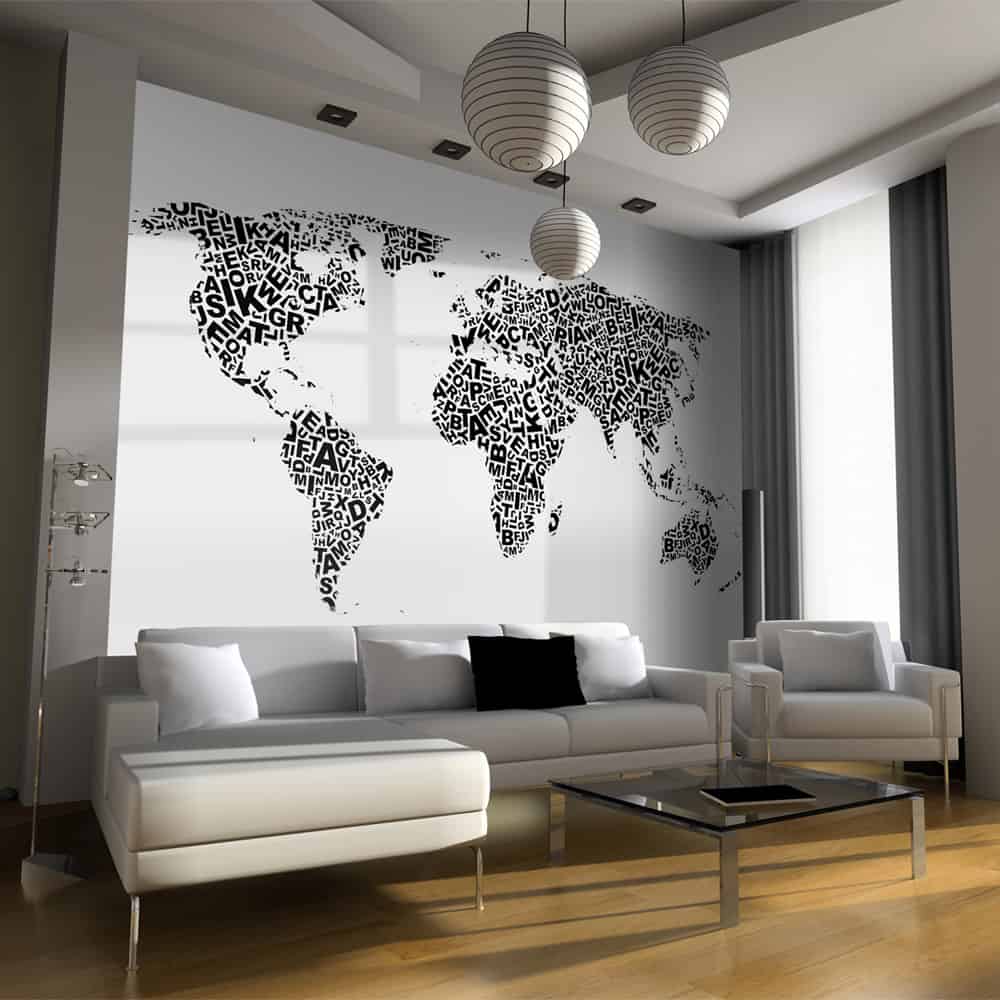 Fototapet Kort af tanker