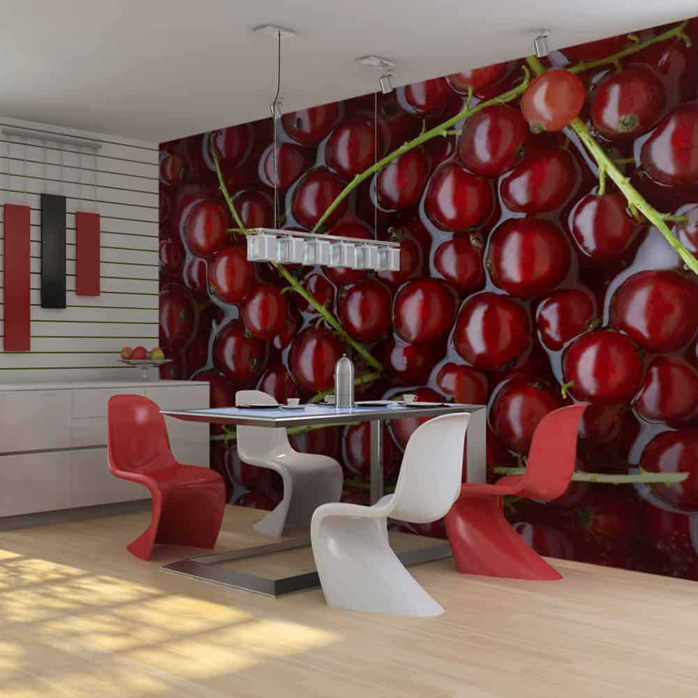 Fototapet Ribs badet i vand