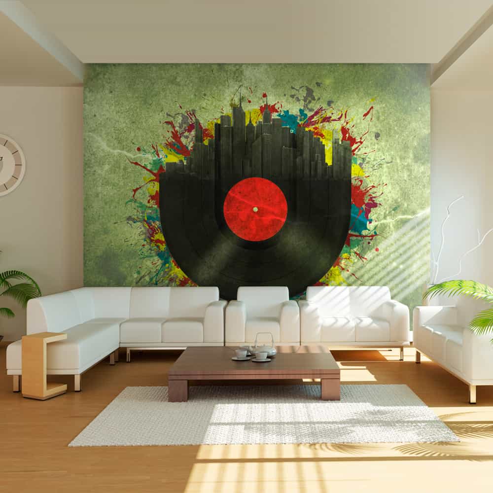 Fototapet Colorful melodies of the city