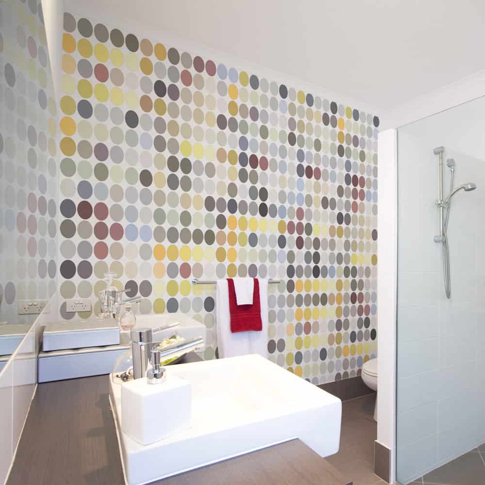 Fototapet Colored polka dots