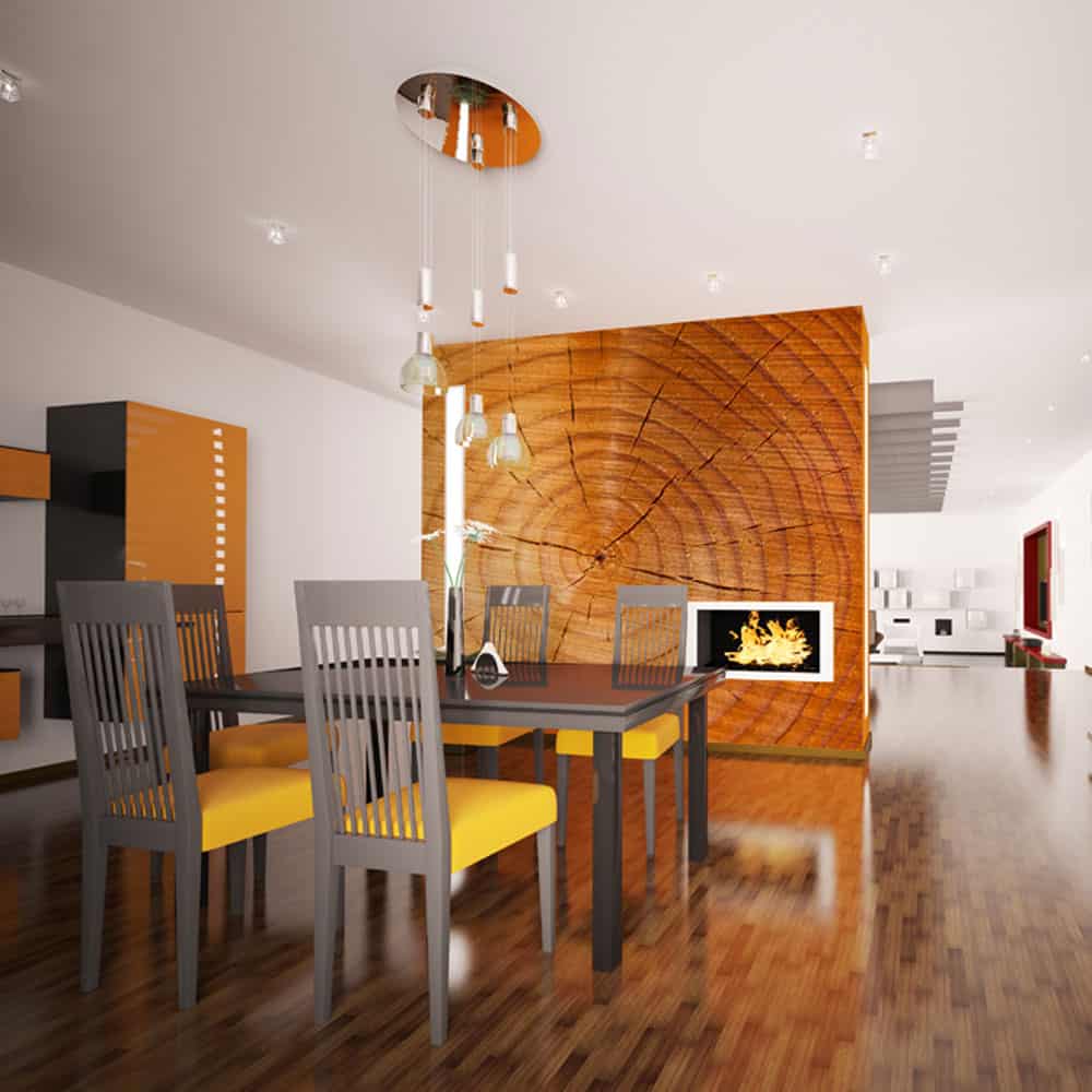 Fototapet Årringe på en træstamme