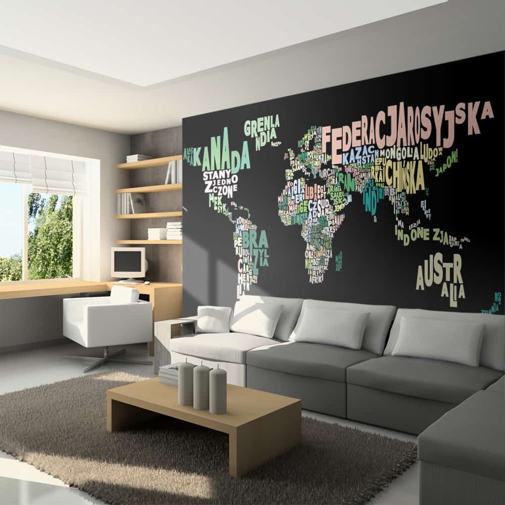 Fototapet geography in polish