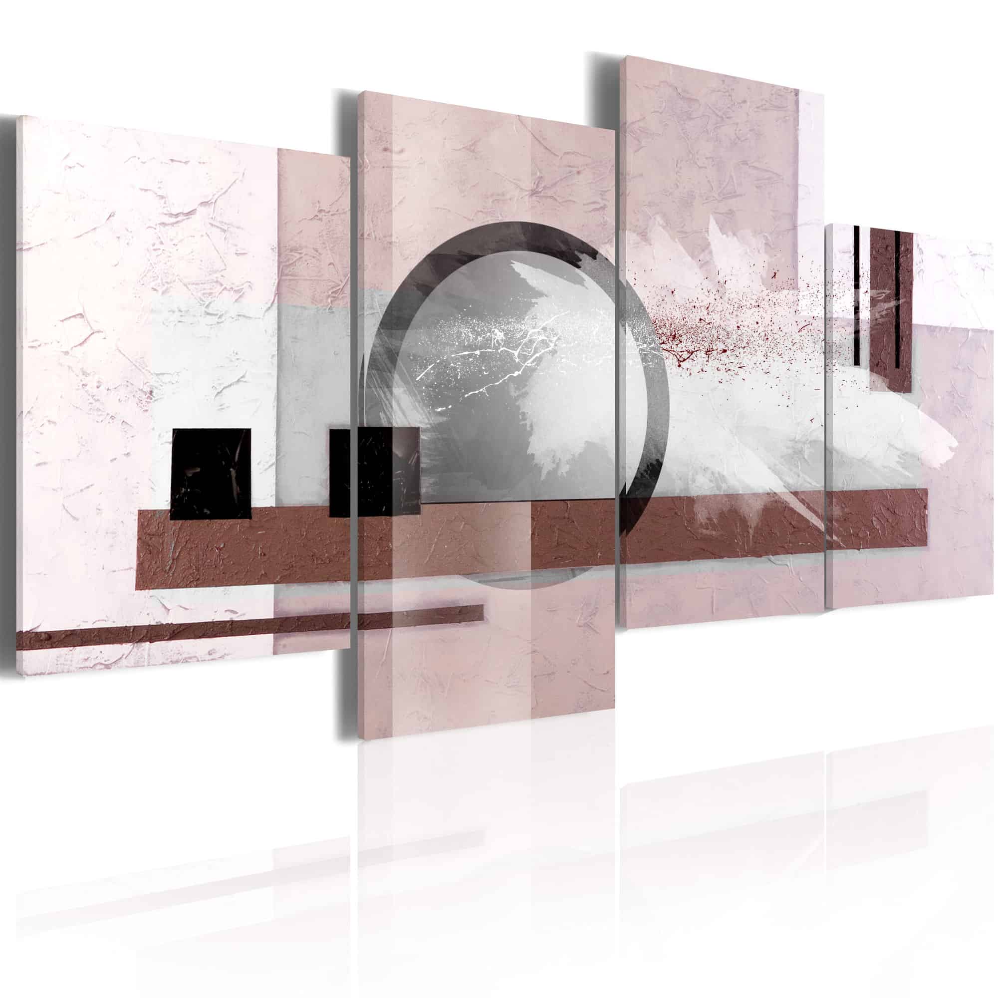 Lærredstryk Abstraction med en perle