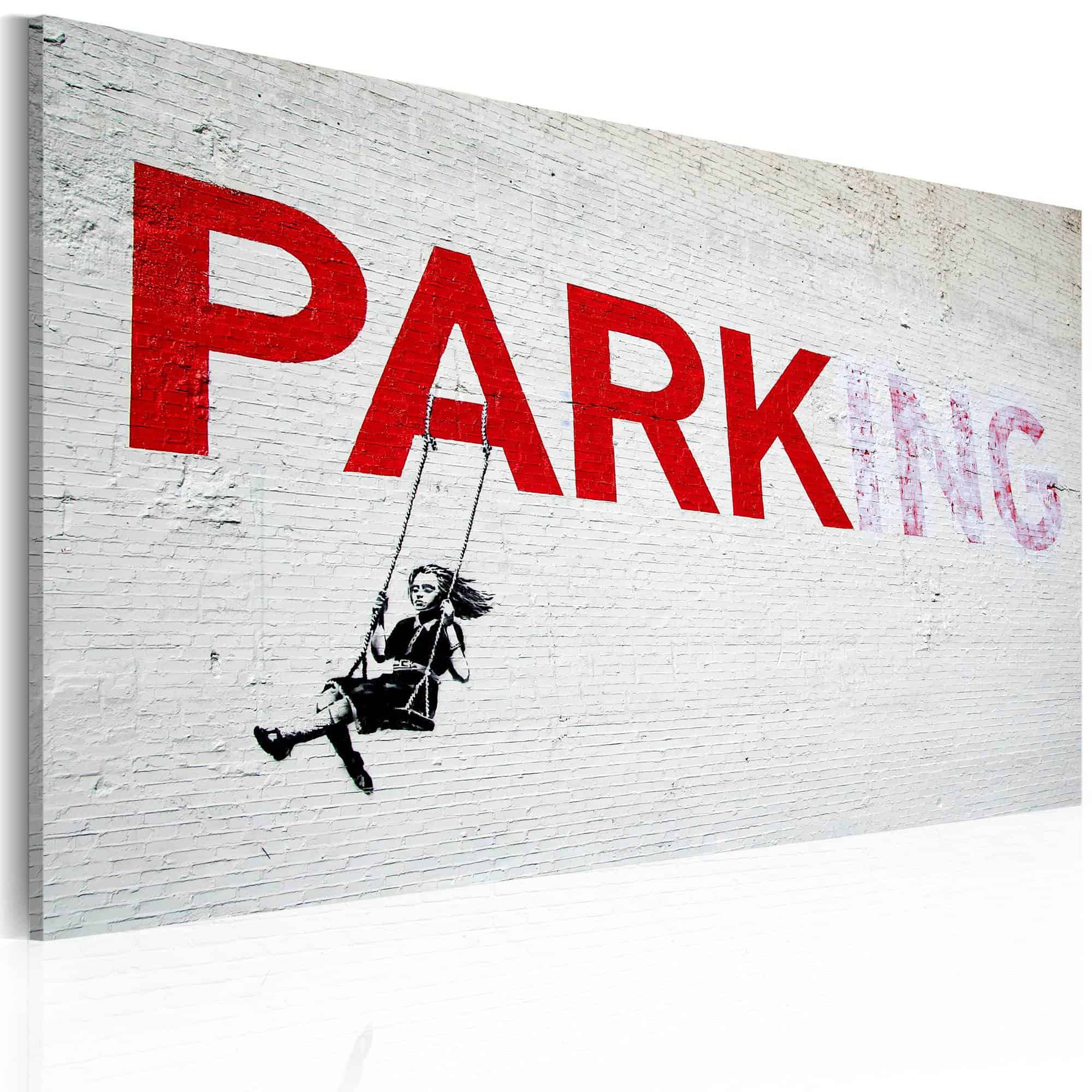 Lærredstryk Parking (Banksy)