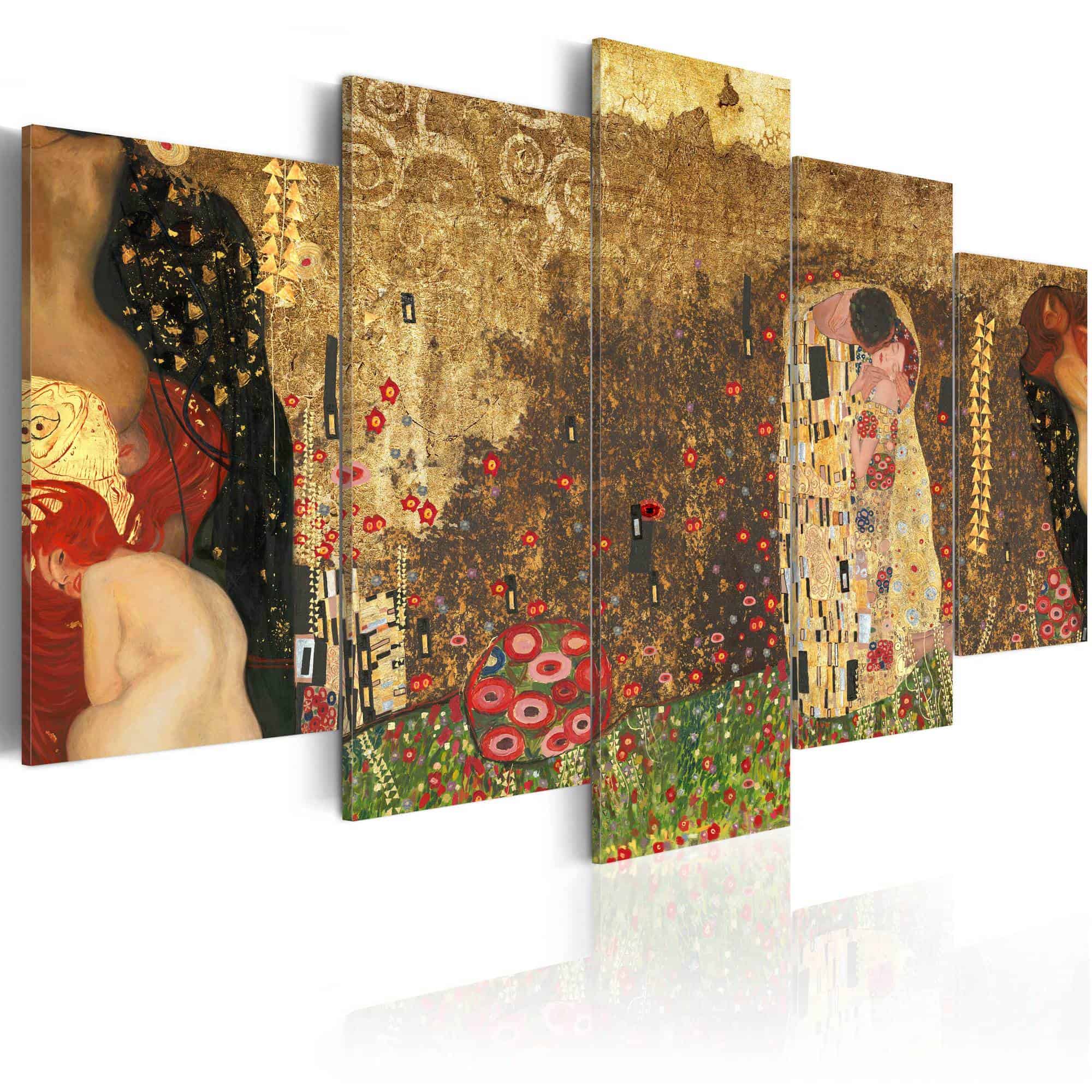 Lærredstryk Klimt's muses