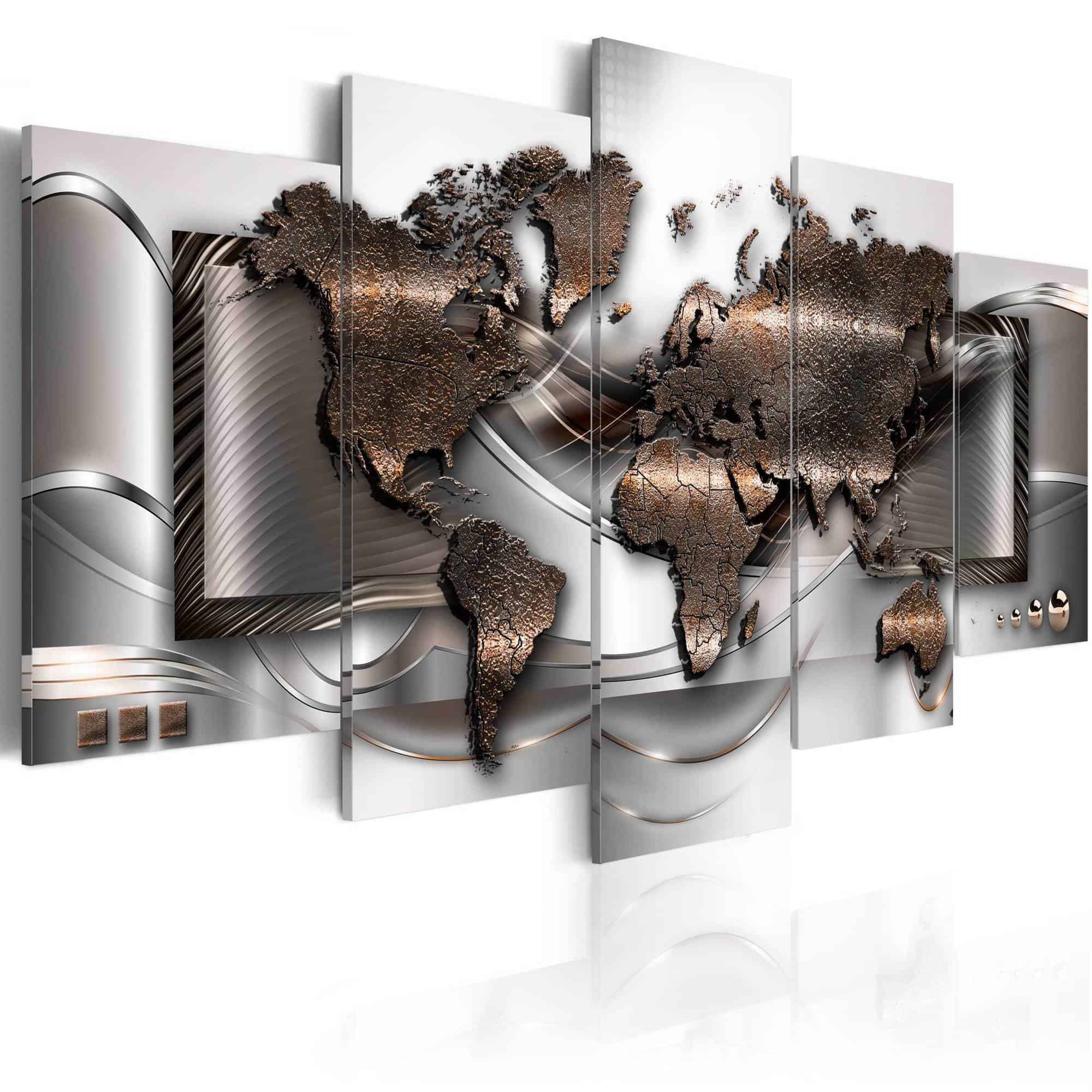 Lærredstryk Pearl map