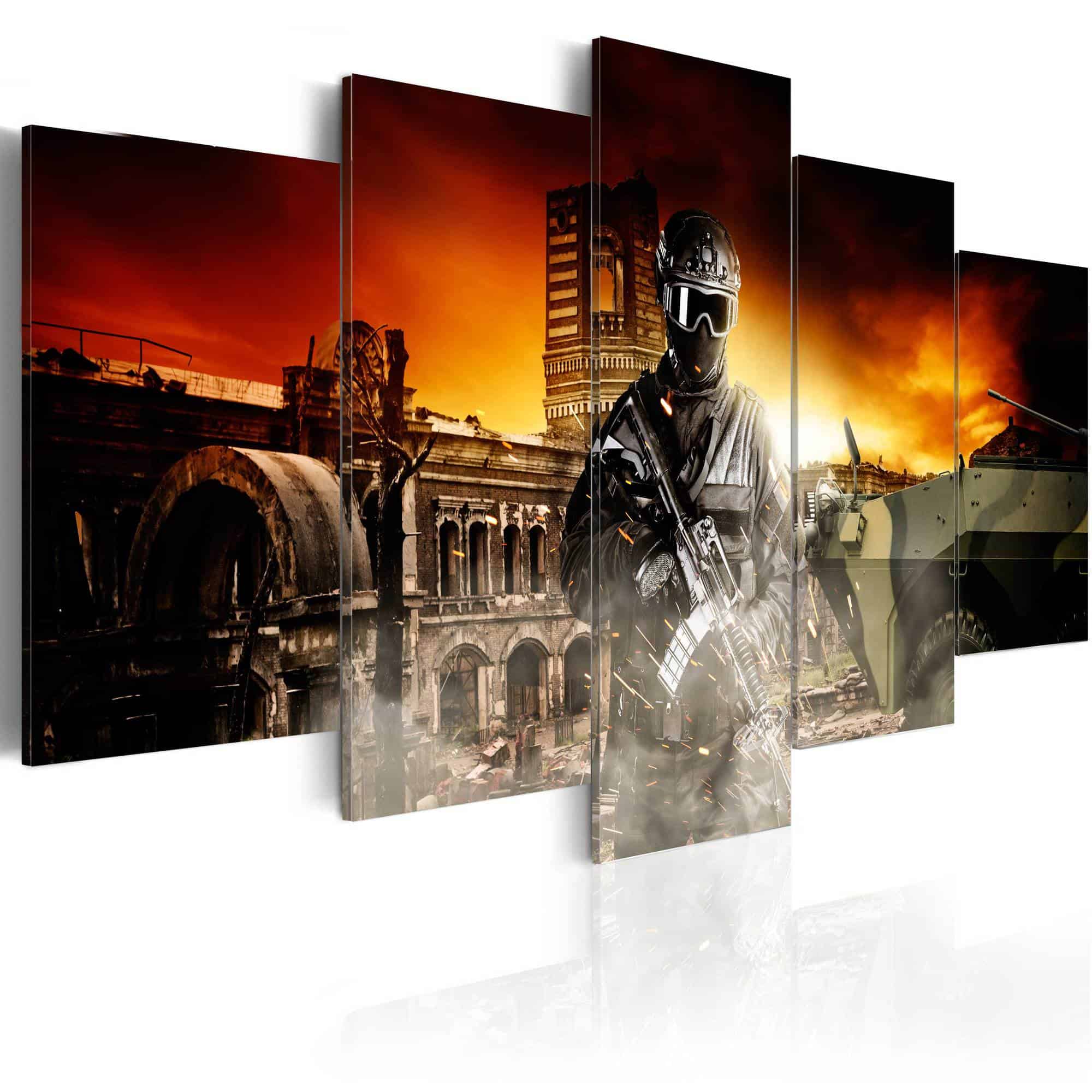 Lærredstryk Soldier