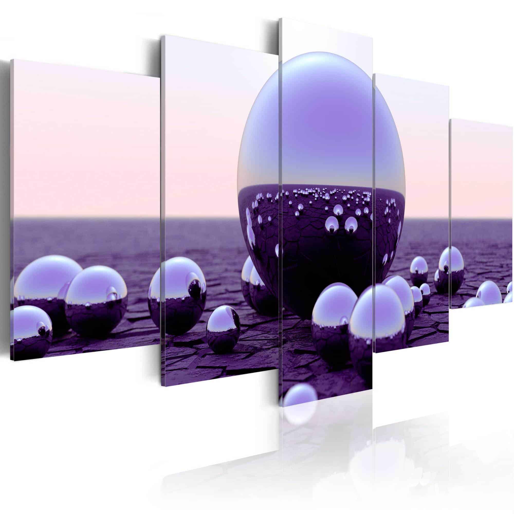 Lærredstryk Purple Balls