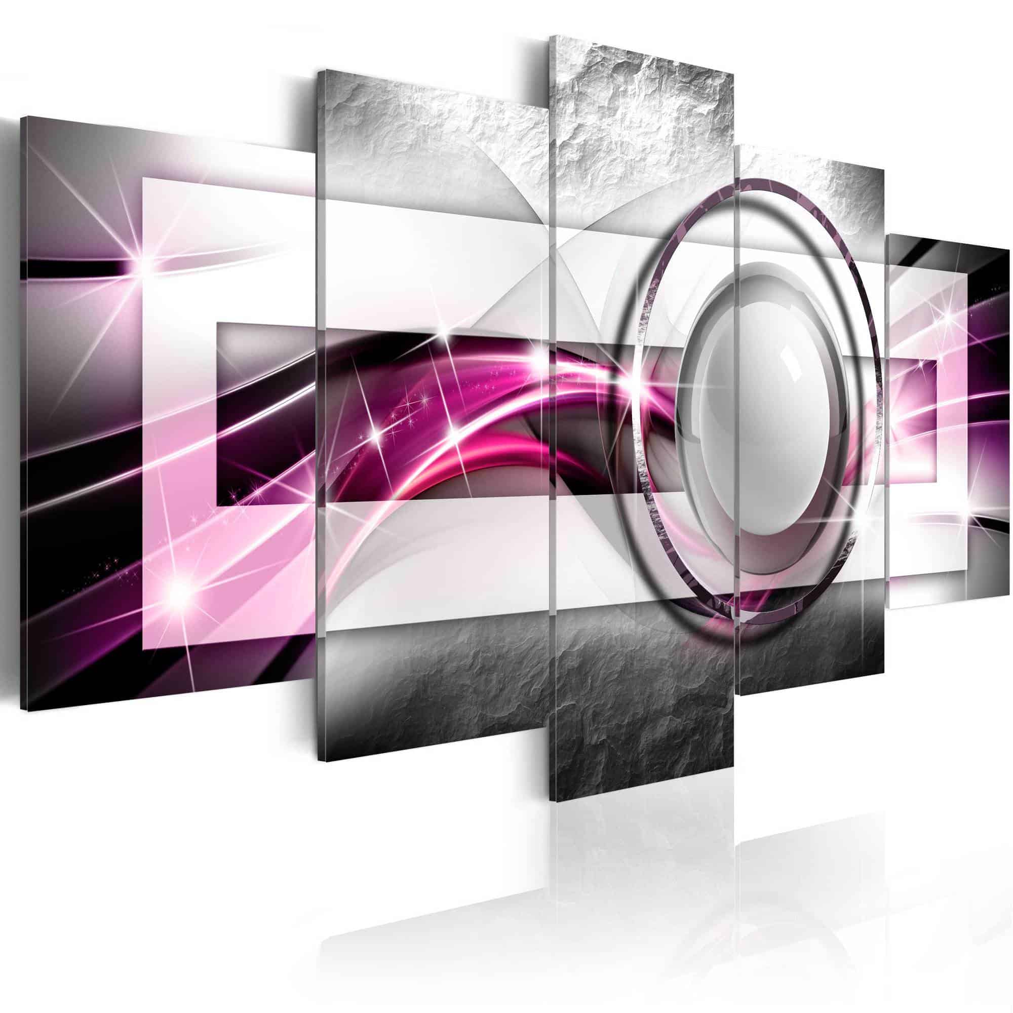 Lærredstryk Modern: Pink