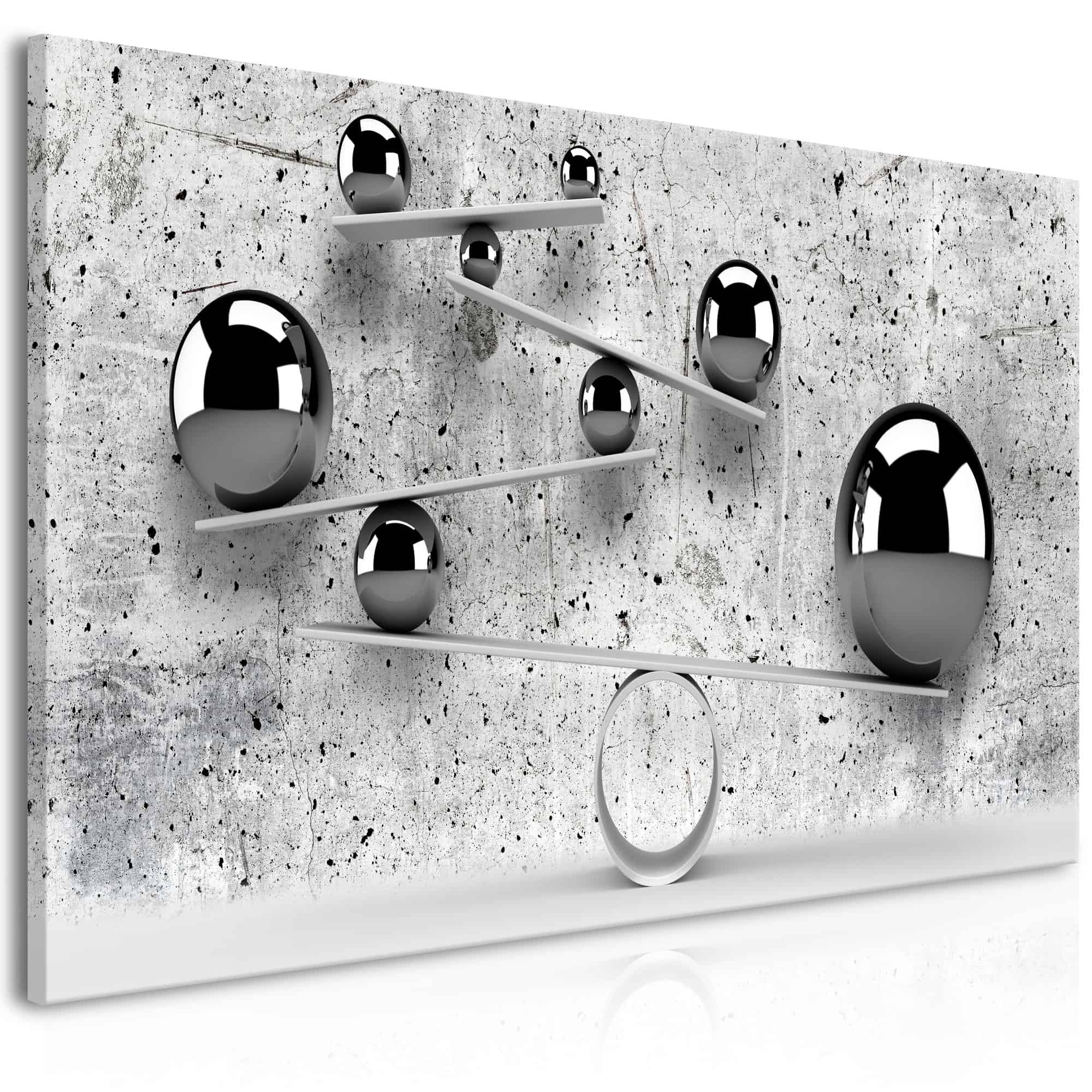 Lærredstryk Balls and Concrete (1 del) 2