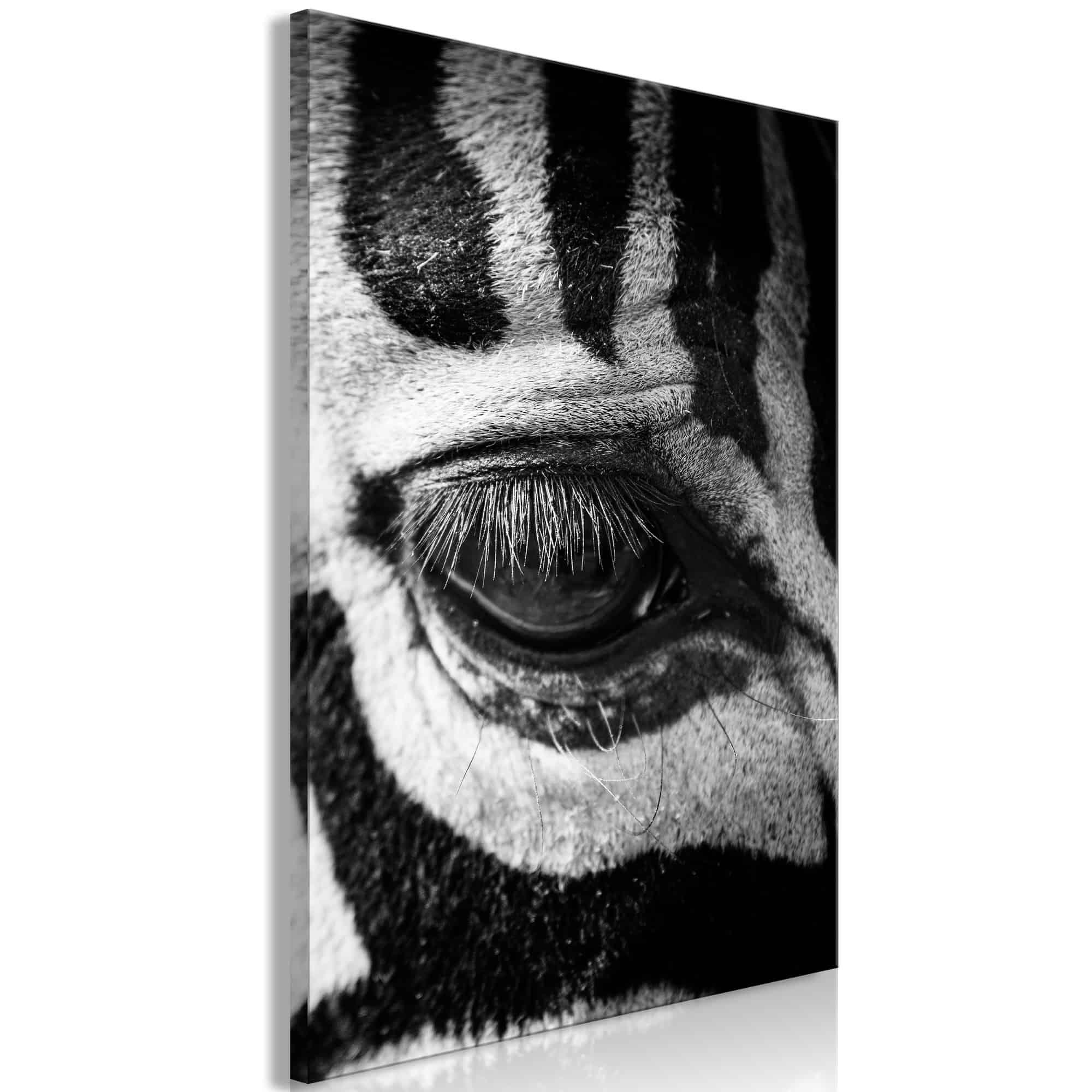 Lærredstryk Zebra Eye (1 del)