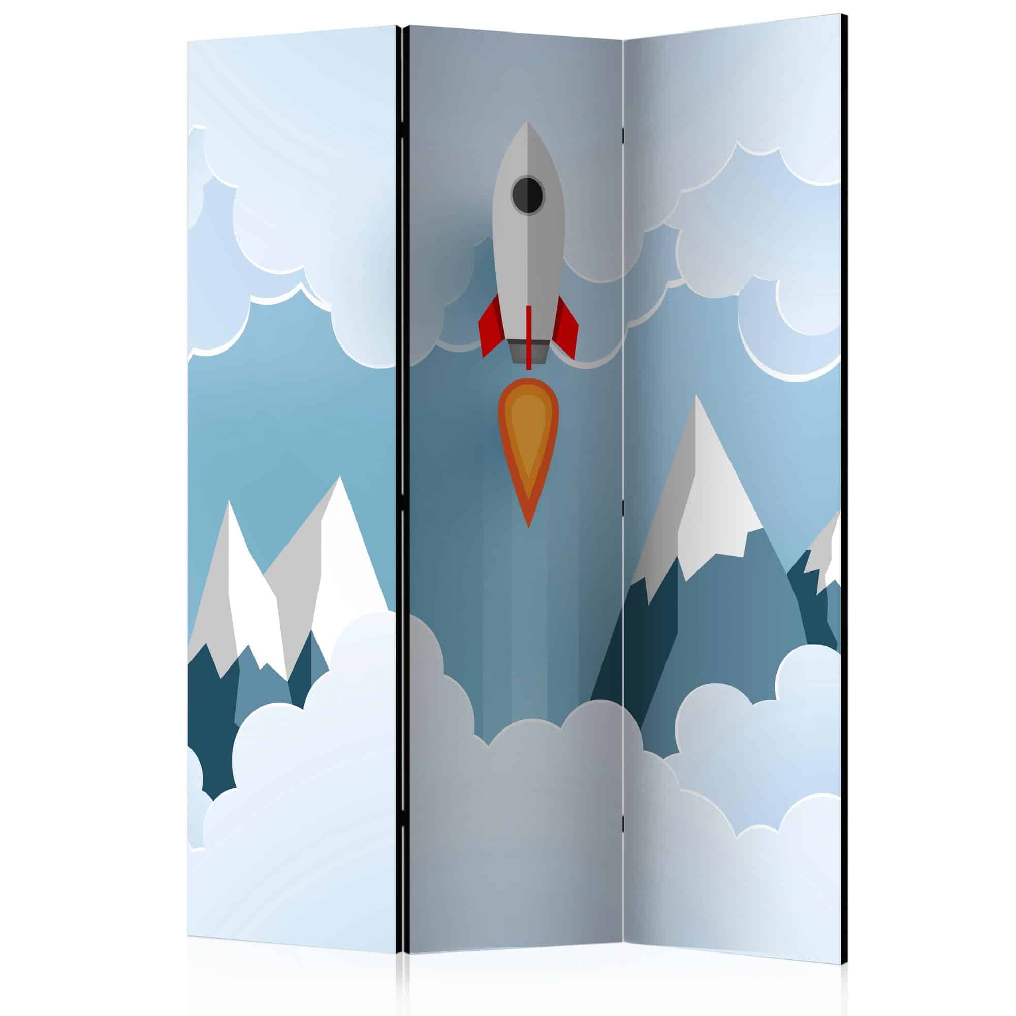 Skærmvæg Rocket in the Clouds