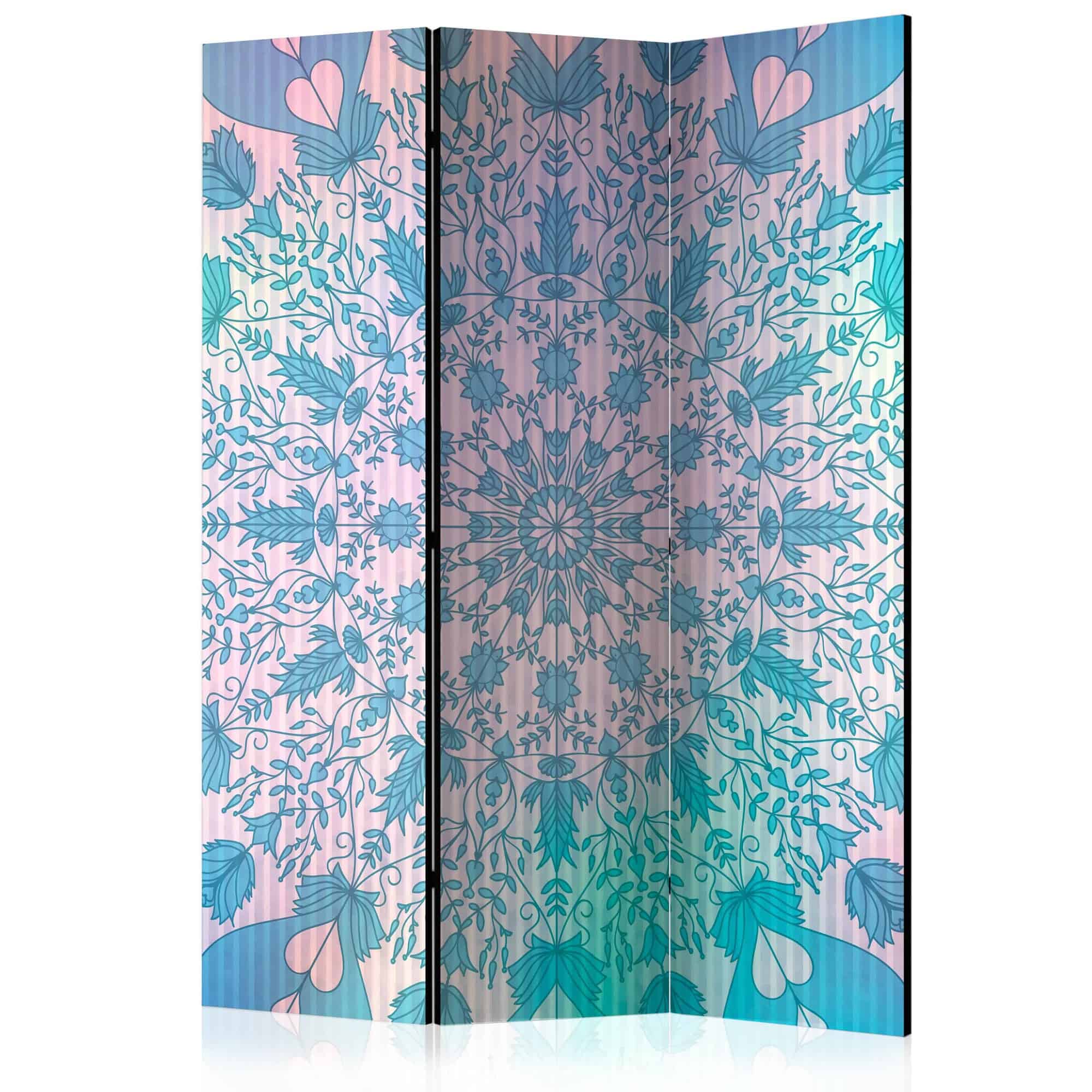 Skærmvæg Girly Mandala (Blue)