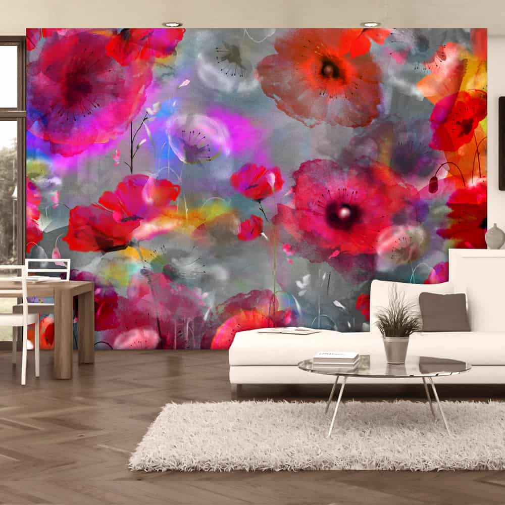 Fototapet Painted Poppies