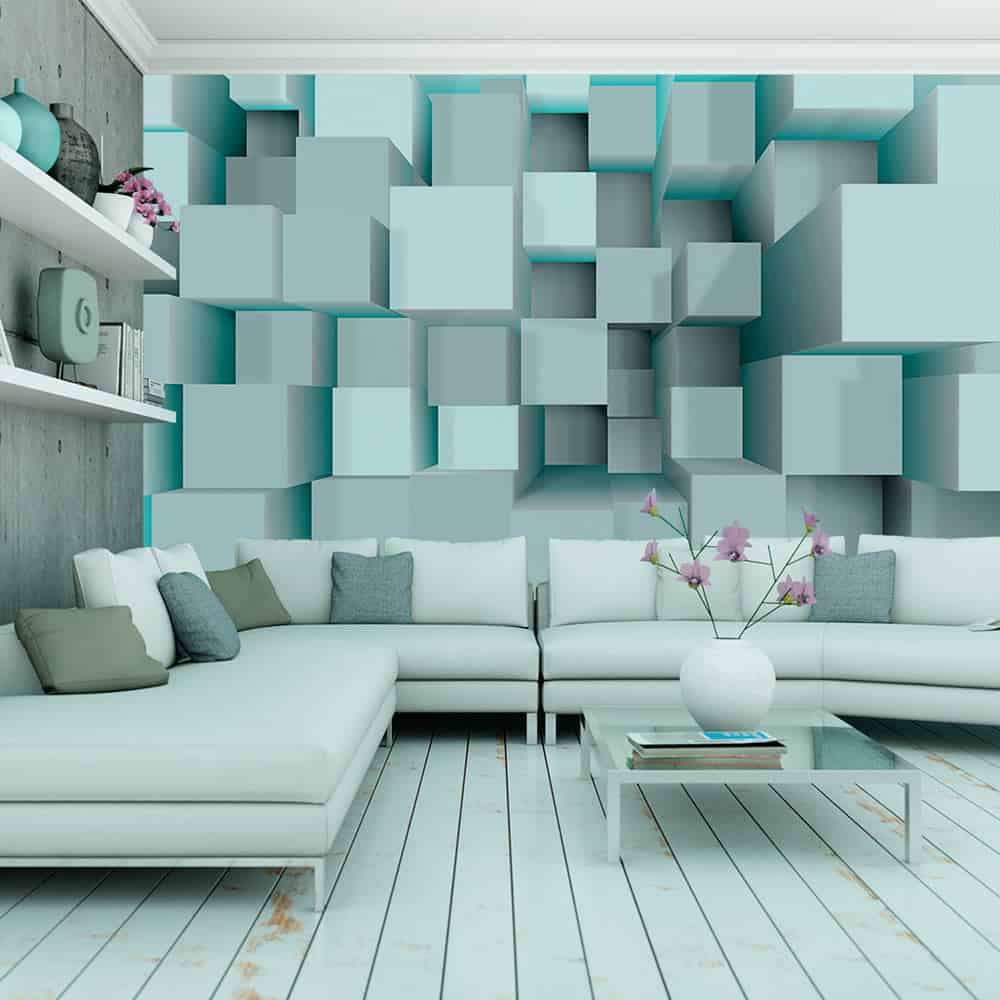 Fototapet Blue puzzle