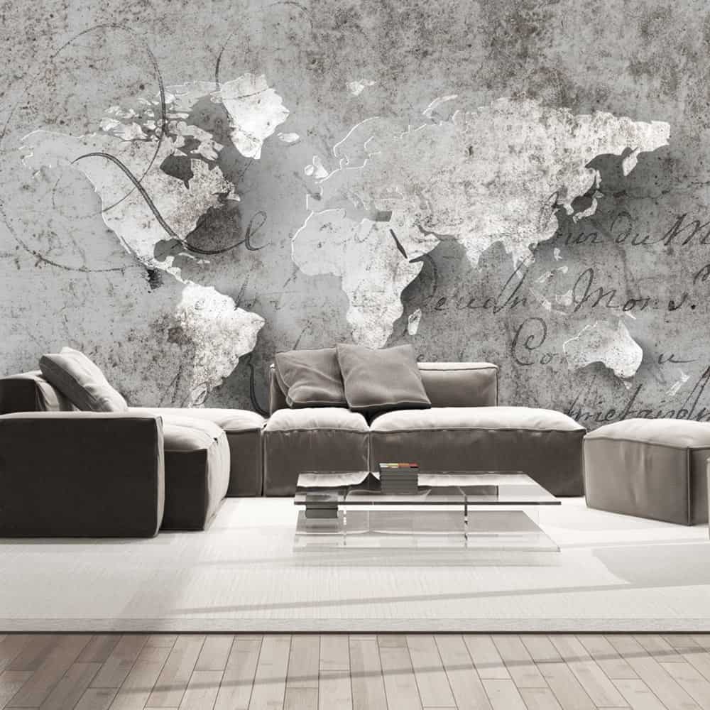 Fototapet Map and letter