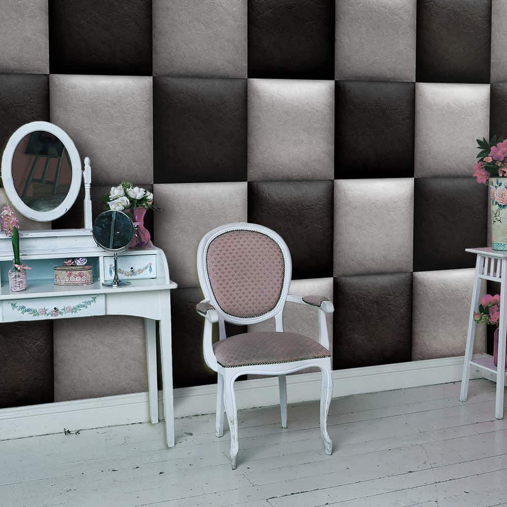 Tapet Leather chessboard