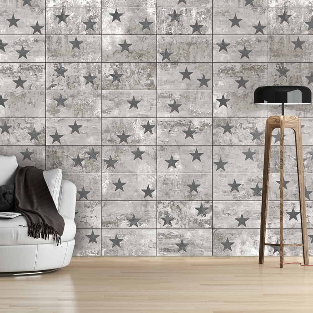 Tapet Concrete Stars