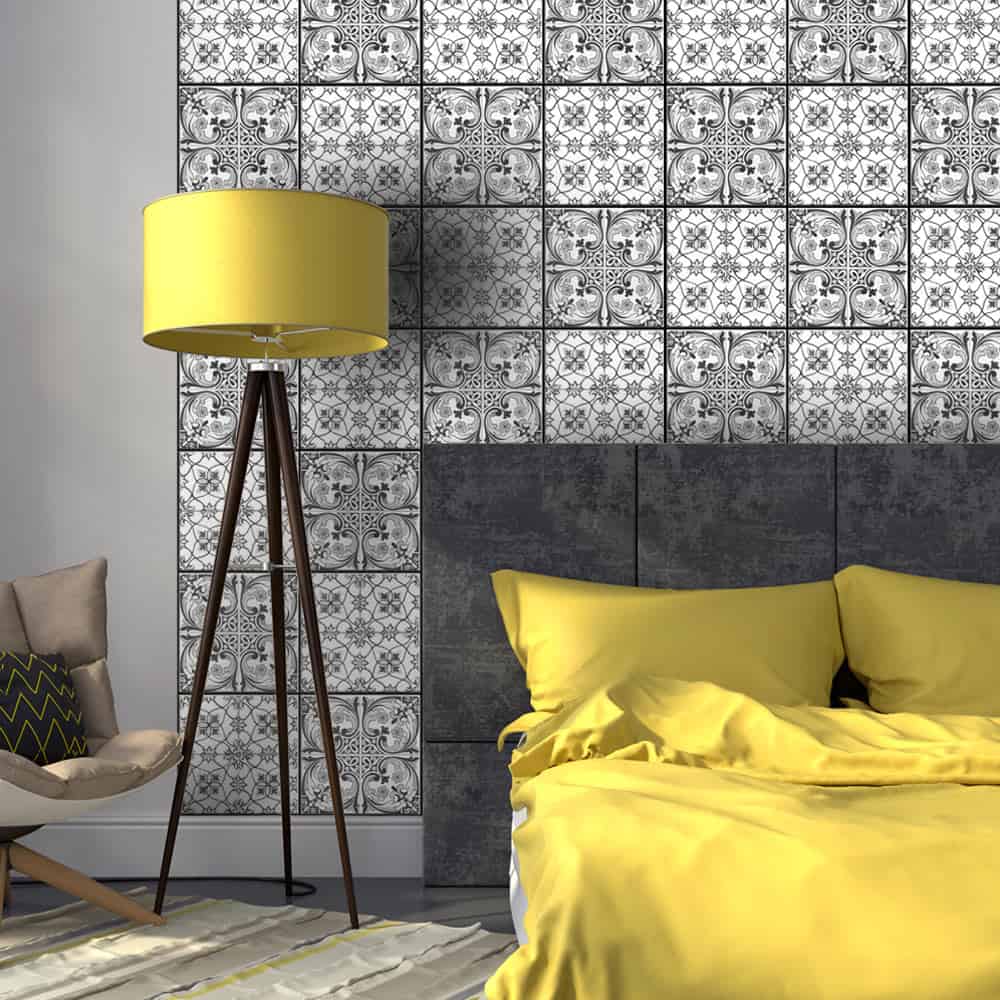 Tapet Black Ornament