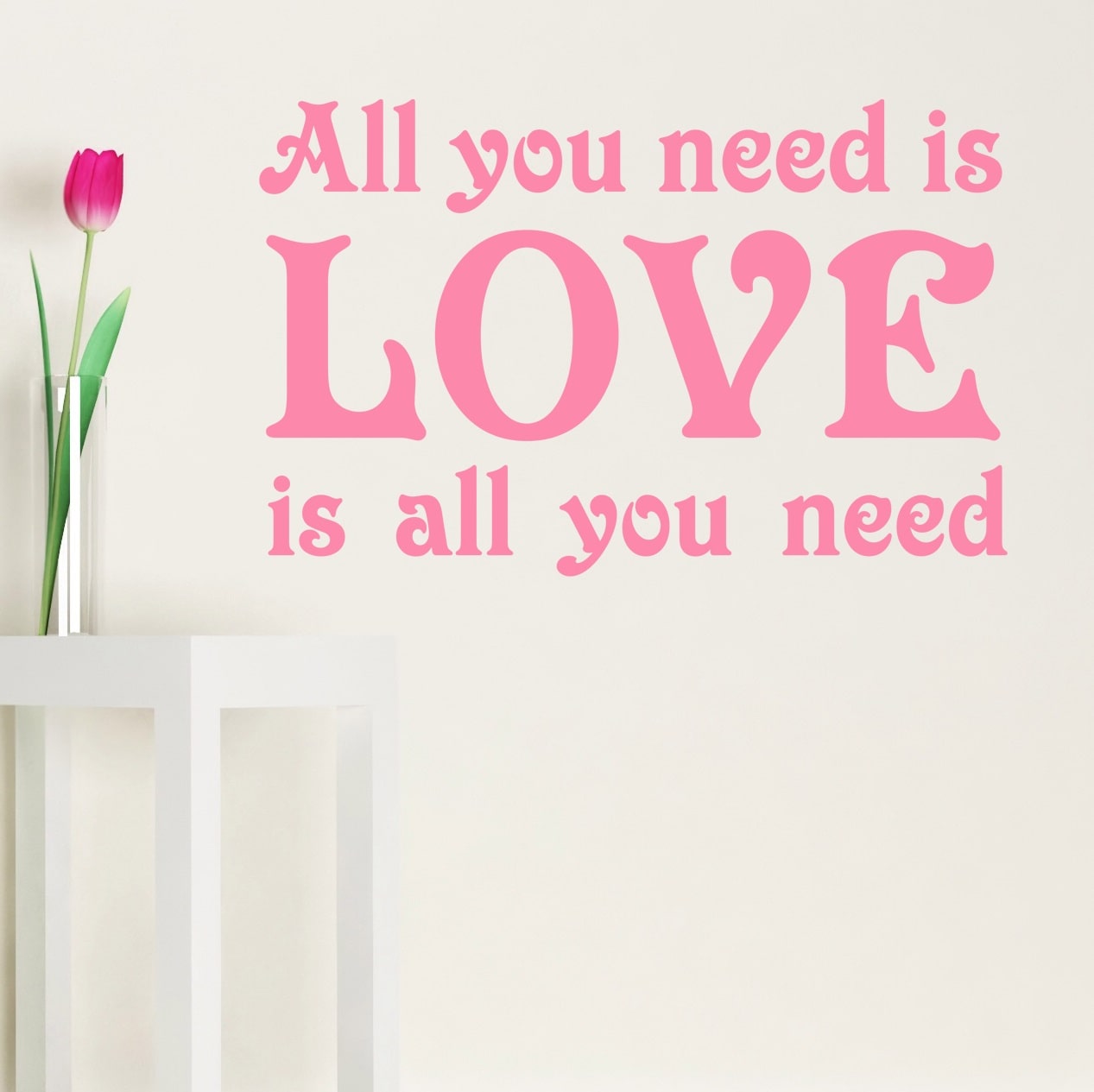 Wallsticker All you need is Love