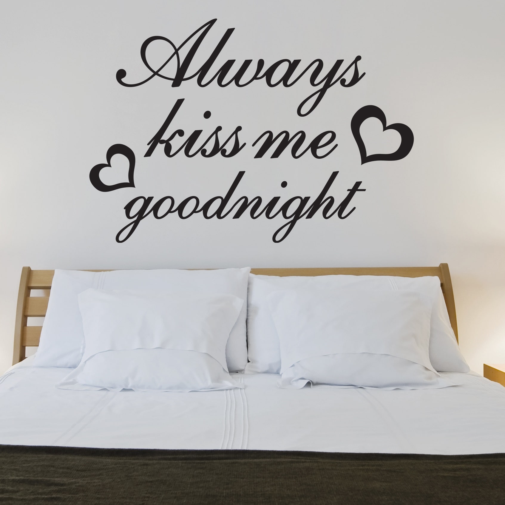 Wallsticker Always Kiss Me Goodnight