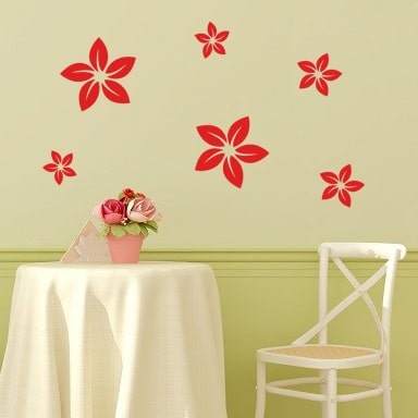 Wallsticker Blomster