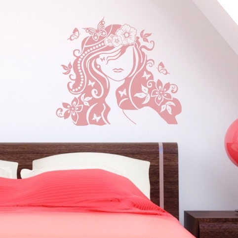 Wallsticker Blomsterpige