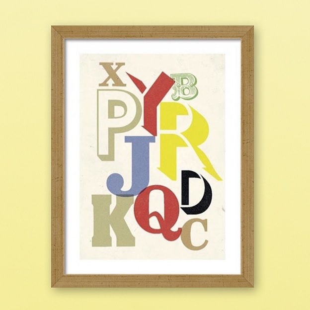 Plakat Letters