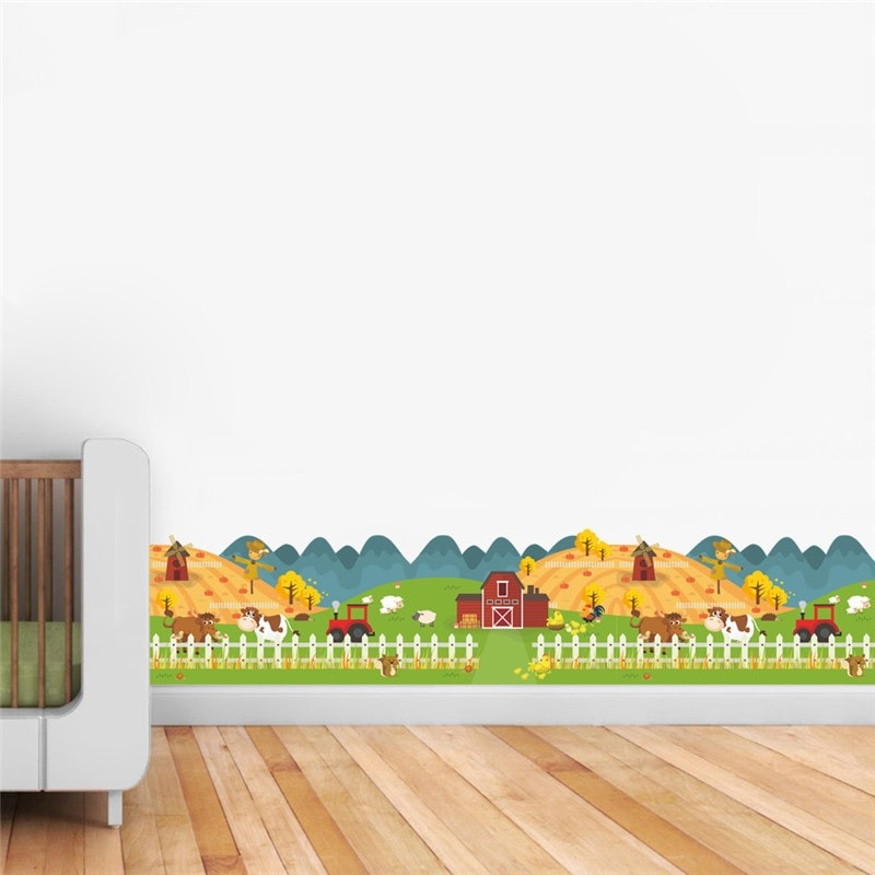 Wallsticker Bondegårdslandskab