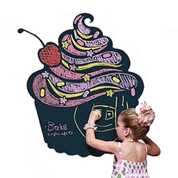 Wallsticker Tavlefolie m. Cup Cake