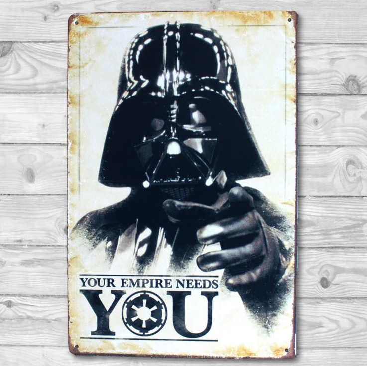 Emaljeskilt Darth Vader - Star Wars