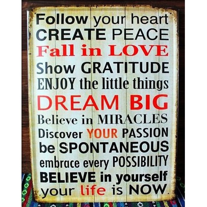 Emaljeskilt Dream Big