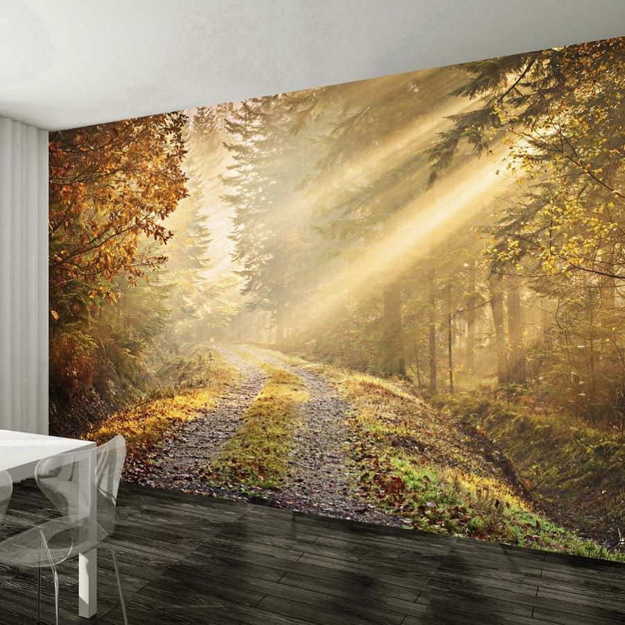 Fototapet Efterårsskov